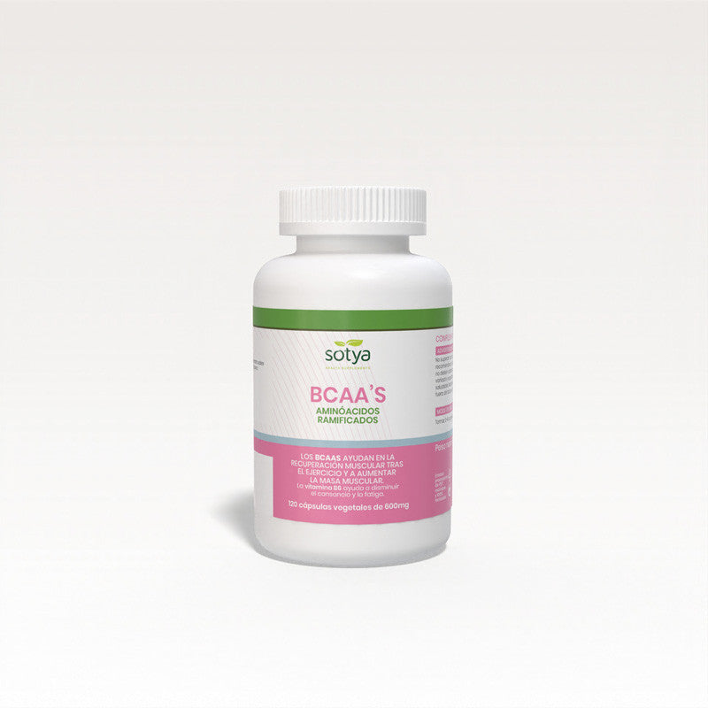 BCAA'S aminoacidos ramificados 600mg 120 capsulas Sotya