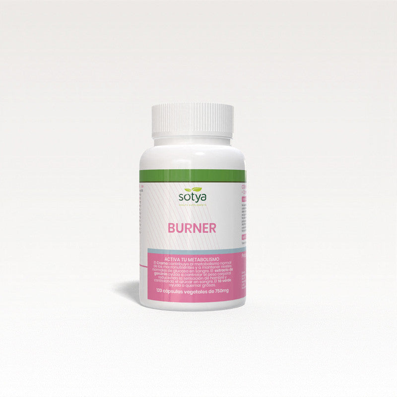 Burner-Garcinia,Mango,Te verde,Acai,Cromo 750mg 120 capsulas Sotya