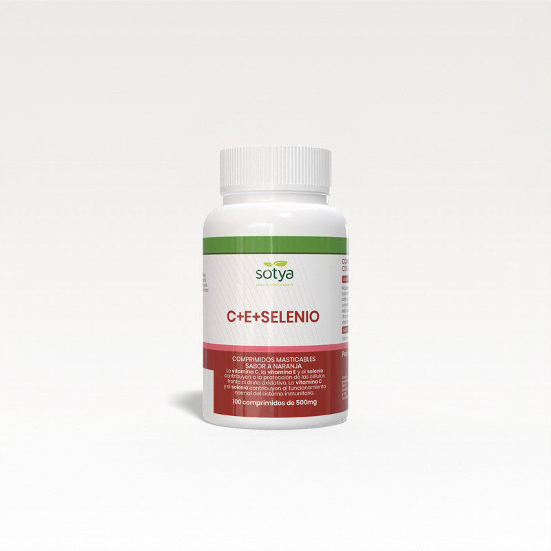 Antioxidante vitamina C,E + selenio 500mg 100 comprimidos Sotya