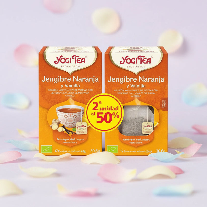 Yogi Tea Jengibre y Naranja 2ª unidad al 50% Bio 17 filtros