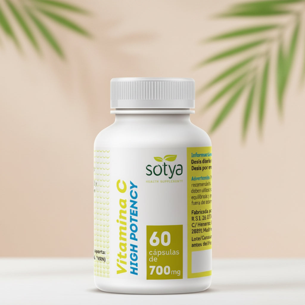 Vitamina C High potency 700mg 60 capsulas Sotya
