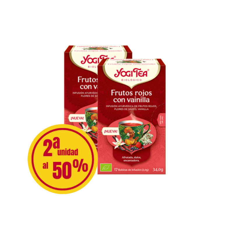 Yogi Tea Frutos Rojos Bio 17 filtros infusion ecologica antioxidante oferta — andavida.es