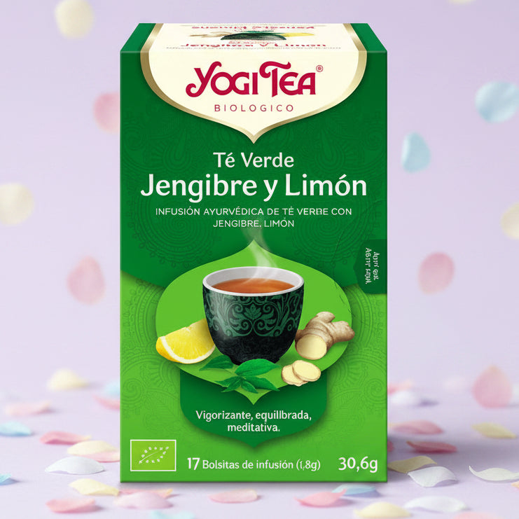 Yogi Tea Te verde, jengibre y limon 17 filtros BIO