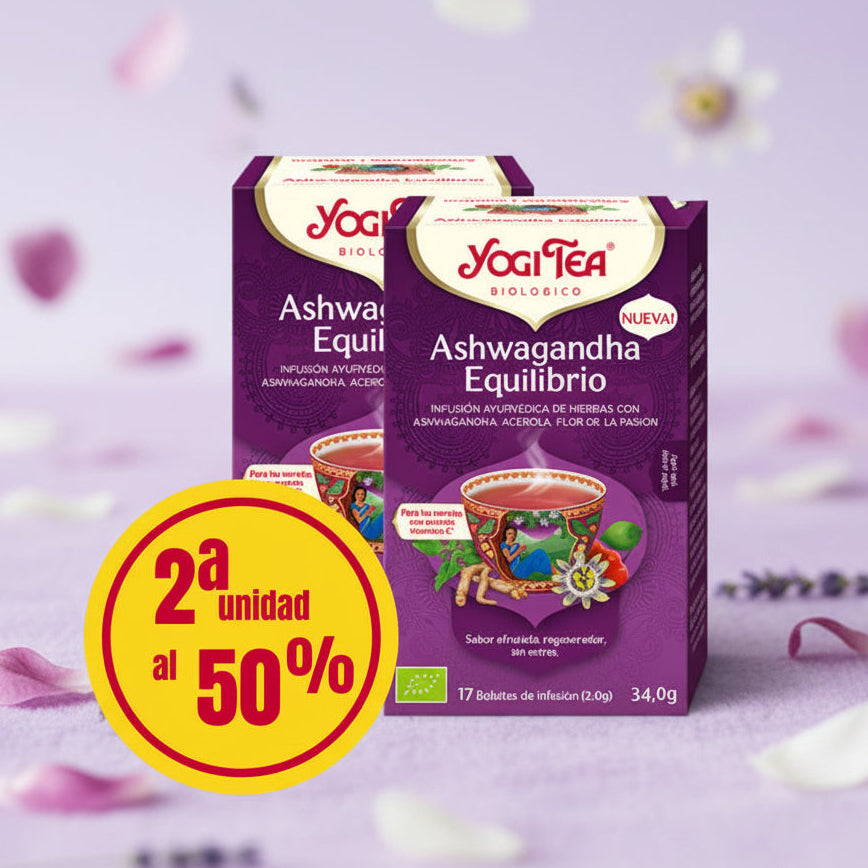 Yogi Tea Ashwagandha Equilibrio 2ª unidad al 50% 17 filtros BIO