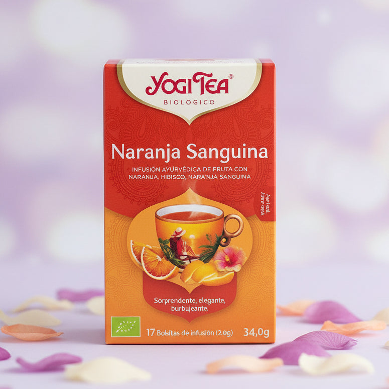 Yogi Tea Naranja Sanguina Bio 17 filtros infusión ecológica antioxidante — andavida.es