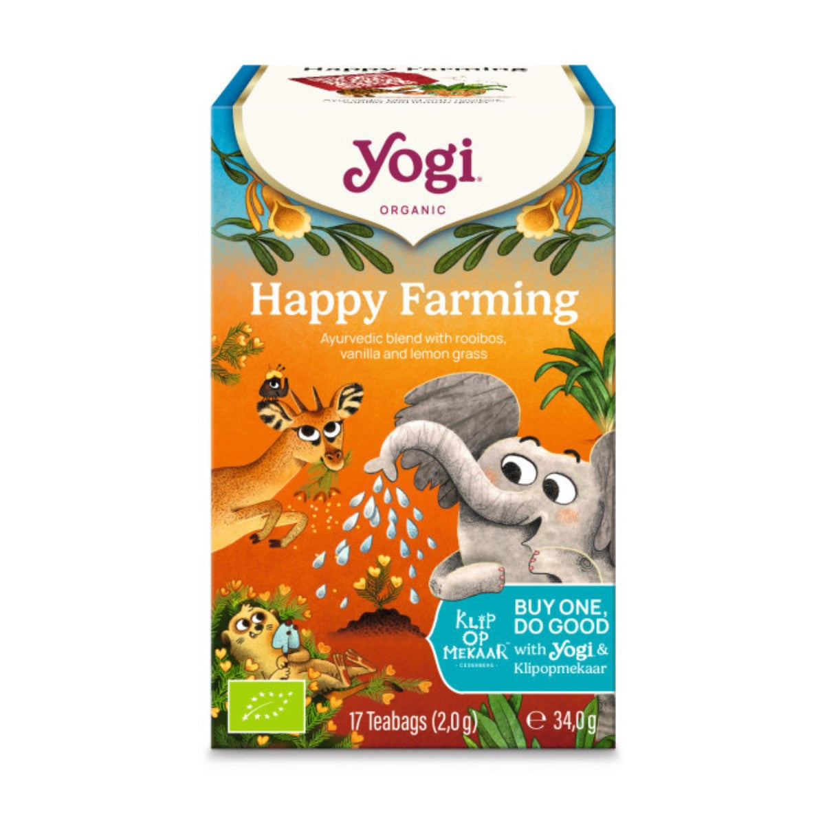 Yogi Tea Happy Farming Bio 17 filtros infusión ecológica — andavida.es