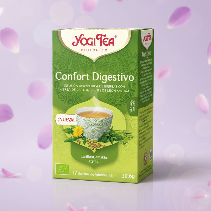 Yogi Tea Confort Digestivo Bio 17 filtros infusion ecologica digestion hinchazón — andavida.es
