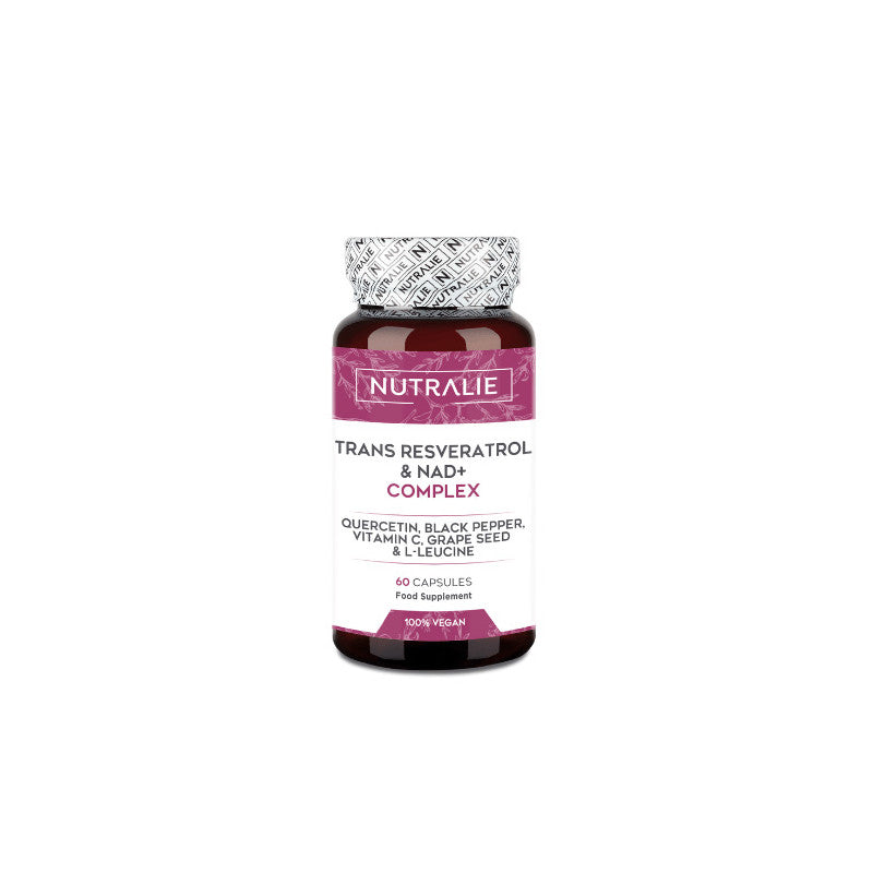 Nutralie Trans-Resveratrol NAD+ Complex 60 capsulas longevidad antiaging — andavida.es