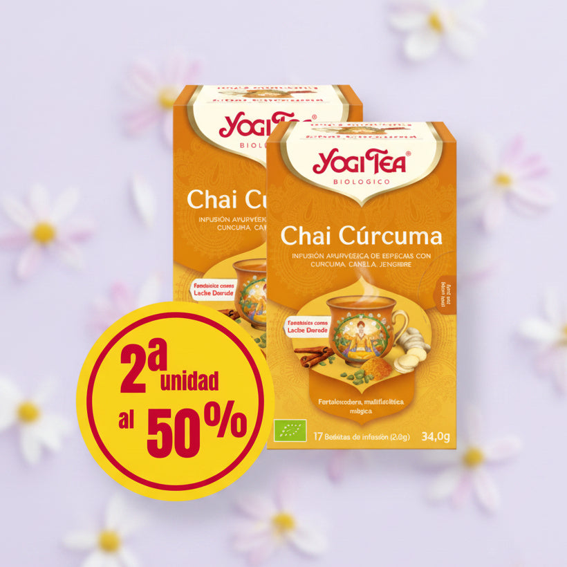 Yogi Tea Chai Curcuma 2ª unidad al 50% 17 filtros BIO